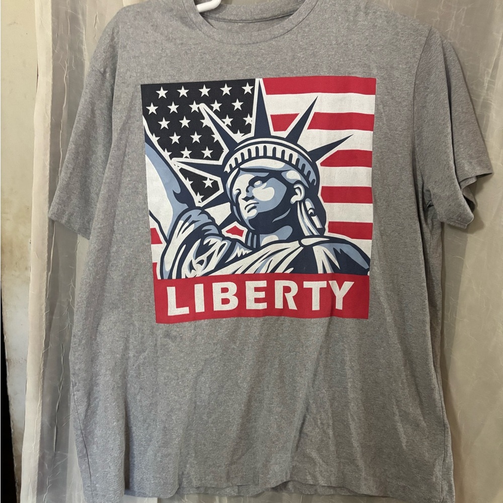 Liberty Gray Graphic T-Shirt